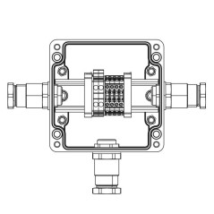 Коробка клеммная взрывозащ. GRP 120х120х90мм 1Ex e IICTBE-P-03-(2хCBC.2-2хCBC.2(i)-2хTEO.2)-1хKH2MHK(B)-1хKH2MHK(C)-1хKH2MHK(D)1