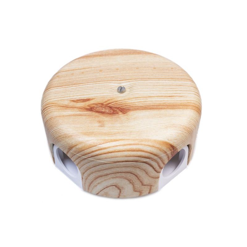 Коробка распределительная d78мм ЛИЗЕТТА (в копмл. 4 кабельных ввода) ABS-пластик карельская сосна Bironi B1-521-13-K Коробка распределительная d78мм ЛИЗЕТТА (в копмл. 4 кабельных ввода) ABS-пластик карельская сосна Bironi B1-521-13-K