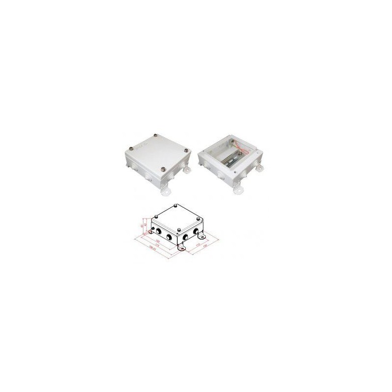 Коробка монтажная электротехническая КМ IP54-1515 8 вводов Гефест 278184 Коробка монтажная электротехническая КМ IP54-1515 8 вводов Гефест 278184