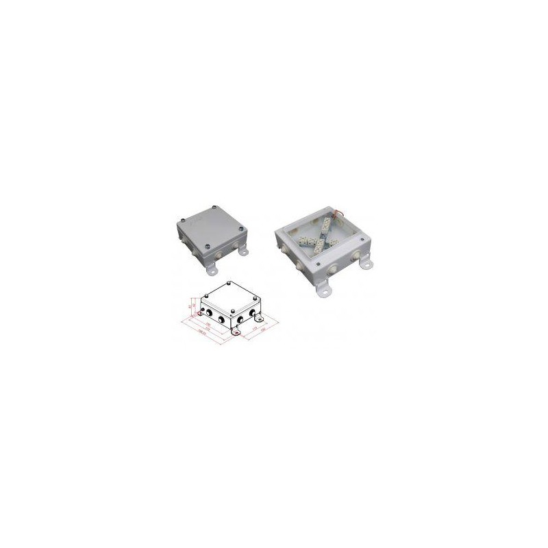 Коробка монтажная огнестойкая КМ-О (16к)-IP54-1515 8 вводов Гефест 263118