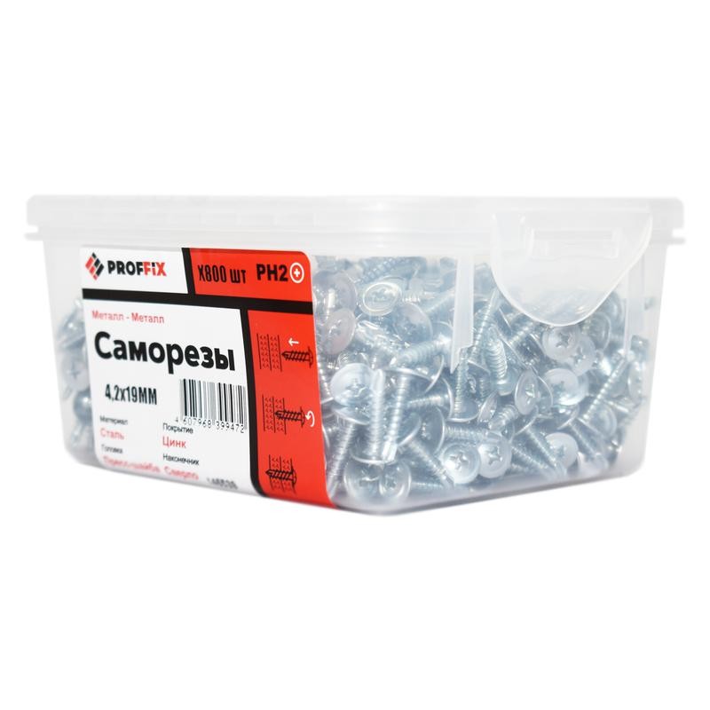 Саморез СММ 4.2х19 наконечник сверло усилен. (TWN) (контейнер) (уп.800шт) Tech-KREP PRO 146539 Саморез СММ 4.2х19 наконечник сверло усилен. (TWN) (контейнер) (уп.800шт) Tech-KREP PRO 146539