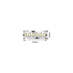 Лента светодиодная стандарт 3014 240 LED/м 24 Вт/м 12В IP20 тепл. бел. (уп.5м) SWG Standard 00-00009470