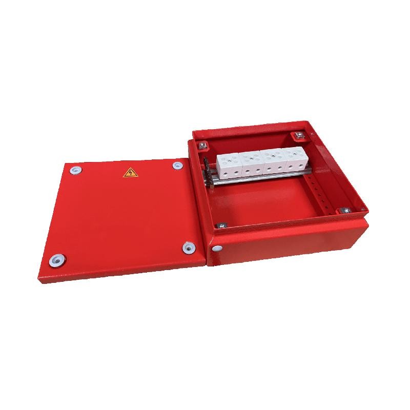 Коробка распределительная огнестойкая 150х150х80мм IP65 КРОПС-ST5 FRJB-KM-ST5-6-06-КРОПС-IP65 для кабелей до 6кв.мм 6 клемм КМ K