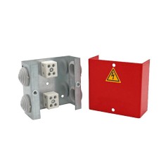 Коробка распределительная огнестойкая 80х80х35мм IP41 КРОПС-ST1 FRJB-KM-ST1-4-04-КРОПС-IP41 для кабелей до 4кв.мм 4 клеммы КМ KR