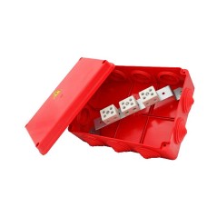 Коробка распределительная огнестойкая 240х195х90мм IP55 КРОПС-П6 FRJB-KM-P6-4-12-КРОПС-IP55 КРОПС-П6 для кабелей до 4кв.мм 12 кл
