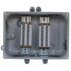 Коробка клеммная КЗНА-16 У2 16 зажимов IP54 (заглушка резиновая "пирамидка") Электротехник ET006949