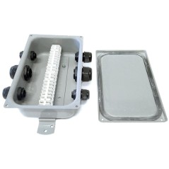 Коробка клеммная КС-20 У2 20 клемм IP65 (пластиковые вводы MG 20х2/MG 25x2/MG 32x2) Электротехник ET013209