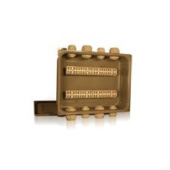 Коробка клеммная КС-40 У2 40 клемм IP65 (пластиковые вводы MG 25х4/MG 32x4) Электротехник ET013211