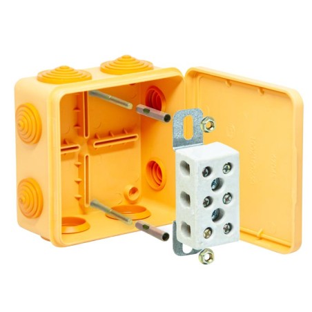 Коробка распределительная ОП Тусо для 100х100х50мм(с отк кр) не распр. горение HF Ruvinil 67045НГ-10-03