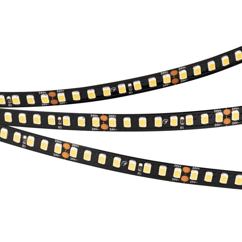 Лента светодиодная RT-A160-BLACK-8mm 24В Warm3000 (12Вт/м IP20 2835) высок. эфф. 150лм/Вт (уп.5м) Arlight 029426(2) Лента светодиодная RT-A160-BLACK-8mm 24В Warm3000 (12Вт/м IP20 2835) высок. эфф. 150лм/Вт (уп.5м) Arlight 029426(2)