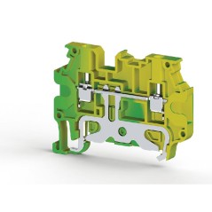 Клеммник на DIN-рейку 2.5кв.мм с двумя перем. (земля) AVK 2.5RT Klemsan 334280