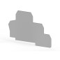 Сегмент концевой на клеммники 2-х ярусные PUK2T сер. NPP PUK2T Klemsan 450149