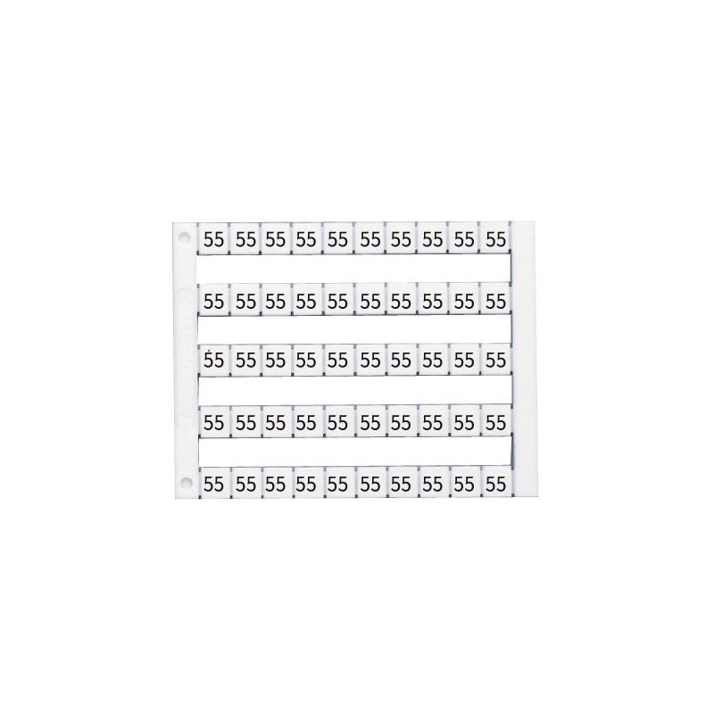 Маркировка горизонтальная DY5 (6) 1 пластина - 50шт (уп.500шт) Klemsan 505006