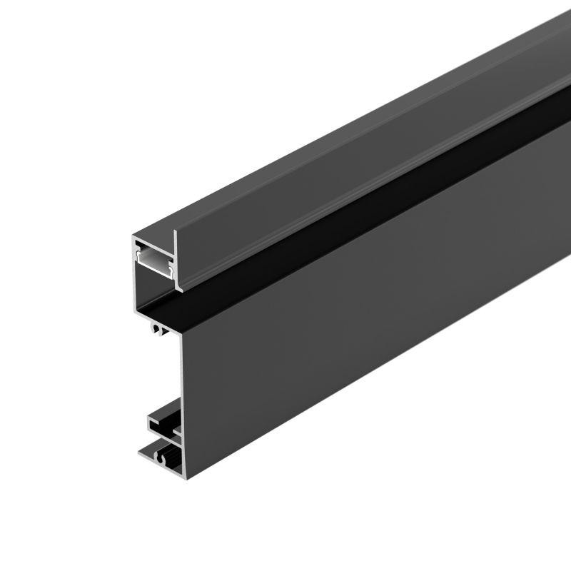 Профиль PLINTUS-H73-F-2000 BLACK алюминий L2000 Arlight 043480 Профиль PLINTUS-H73-F-2000 BLACK алюминий L2000 Arlight 043480
