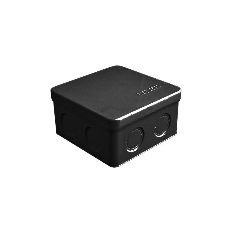 Коробка распределительная ОП 105х105х56мм IP54 7 выходов без гермовводов крышка защелкивающаяся материал - полипропилен черн. Ep