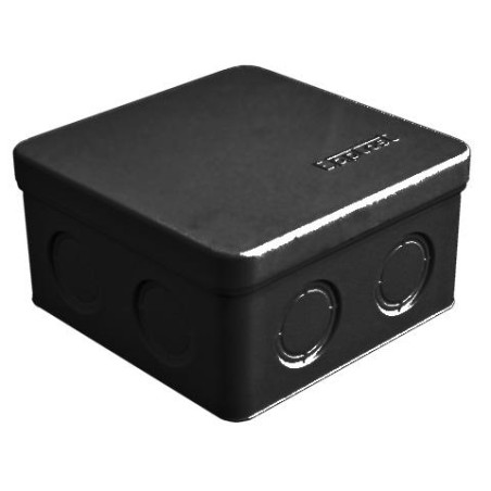 Коробка распределительная ОП 105х105х56мм IP54 7 выходов без гермовводов крышка защелкивающаяся материал - полипропилен черн. Ep