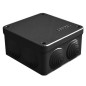 Коробка распределительная ОП 105х105х56мм IP54 7 выходов 4 гермоввода крышка на винтах материал - полипропилен черн. Epplast 110