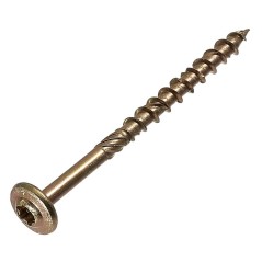 Саморез конструкционный 8х160 тарельч Torx желт. цинк (уп.2шт) европодвес СТРОЙМЕТИЗ 20230926006
