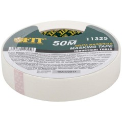 Лента малярная креппированная клейкая 25ммх50м FIT 11325