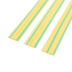 Трубка термоусадочная 20/10 1м желт./зел. Rexant 22-0007