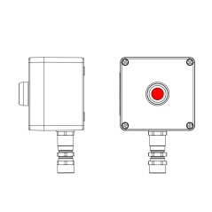 Пост управления взрывозащищенный из полиэстера CPE-P-03-(1xP1R(11))-1xKA2MHK(C)1Ex d e IIC Т5 Gb / Ex tb IIIC T95град.C Db IP66/