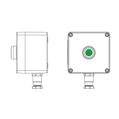 Пост управления взрывозащищенный из полиэстера CPE-P-03-(1xP1G(11))-1xKH2MHK(C)1Ex d e IIC Т5 Gb / Ex tb IIIC T95град.C Db IP66/
