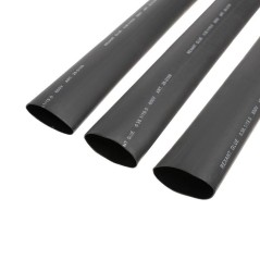 Трубка термоусадочная двустенная клеевая 38.1/19.05 (2:1) (уп.4шт) по 1м черн. Rexant 26-2109