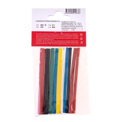 Набор трубок термоусадочных тонкостен. №1 (АВТО) разноцвет. Rexant 29-0101