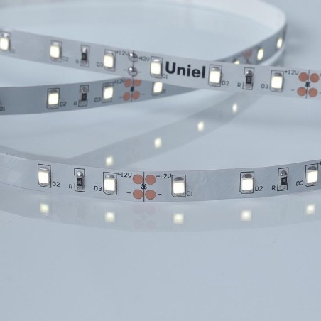 Лента светодиодная ULS-M11-2835-60LED/m-8mm-IP20-DC12V-4.8W/m-4M-6500K PROFI гибкая герметичная на самоклеящейся основе (уп.4м) 