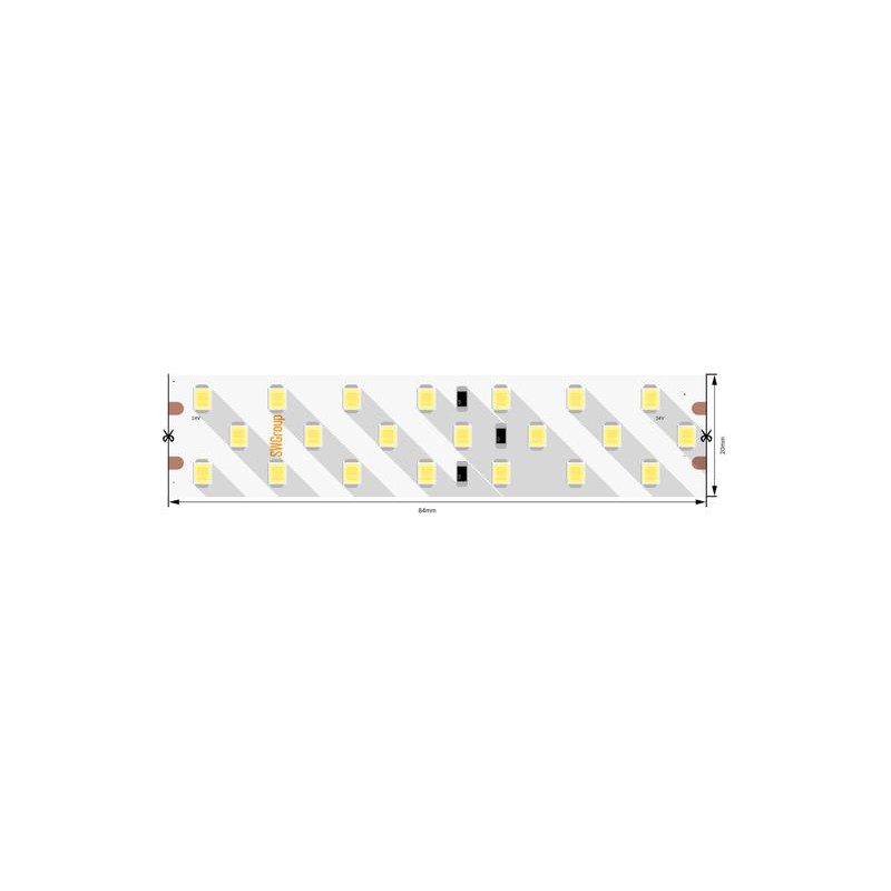Лента светодиодная ПРО 2835 252 LED/м 24 Вт/м 24В IP20 тепл. бел. (уп.5м) SWG PRO 00-00005600 Лента светодиодная ПРО 2835 252 LED/м 24 Вт/м 24В IP20 тепл. бел. (уп.5м) SWG PRO 00-00005600