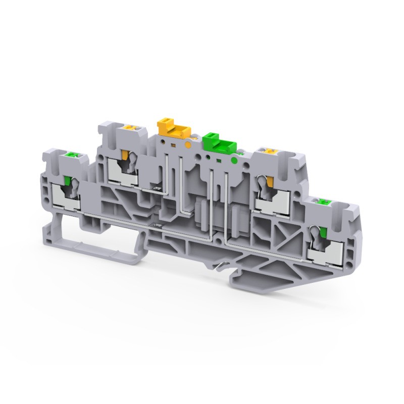 Клемма 2х-ярусная push-in OptiClip CPDLK-2.5-2L-MT-N-I сер. КЭАЗ 331872 Клемма 2х-ярусная push-in OptiClip CPDLK-2.5-2L-MT-N-I сер. КЭАЗ 331872