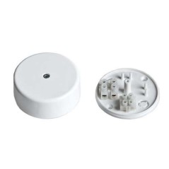 Коробка ОП Тусо распаячная D-62мм H-24мм 2 клемника бел. IP40 Ruvinil 65001Б