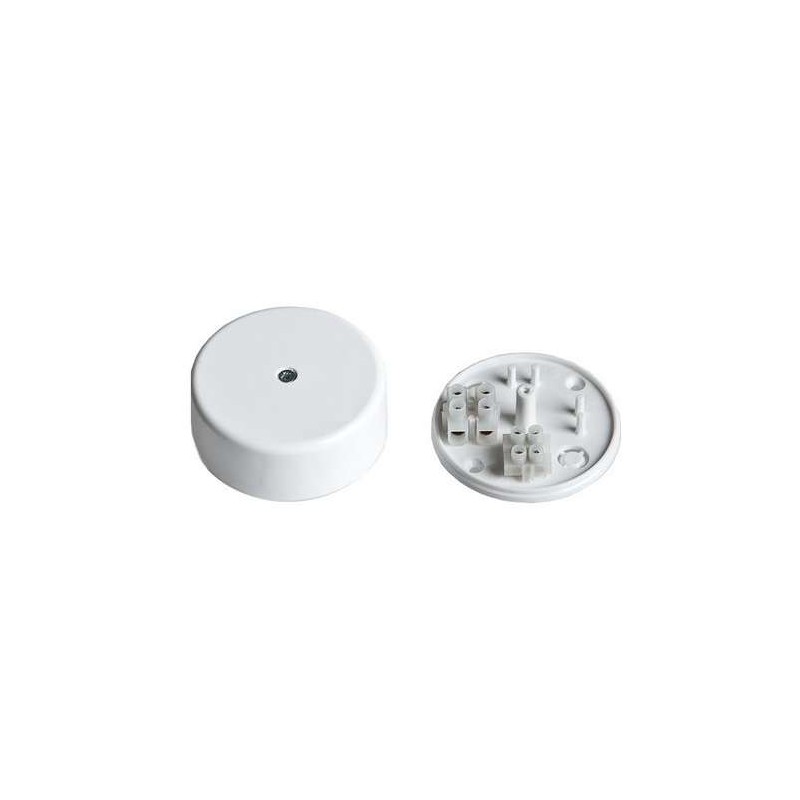 Коробка ОП Тусо распаячная D-62мм H-24мм 2 клемника бел. IP40 Ruvinil 65001Б