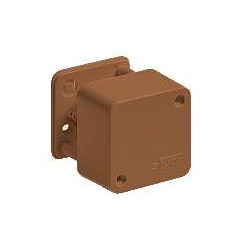 Коробка ОП Тусо распаячная 55х55х32мм 2 клемника корич. IP40 Ruvinil 65002К