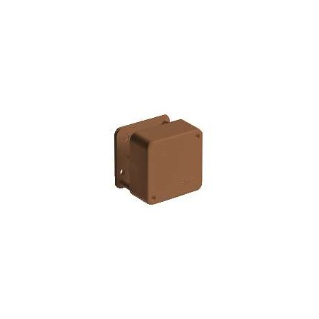 Коробка ОП Тусо распаячная 79х79х32мм 2 клемника корич. IP40 Ruvinil 65004К