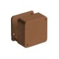 Коробка ОП Тусо распаячная 79х79х32мм 2 клемника корич. IP40 Ruvinil 65004К