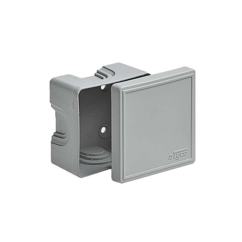 Коробка ОП Тусо распаячная 70х70х40мм свет. сер. IP44 Ruvinil 65006