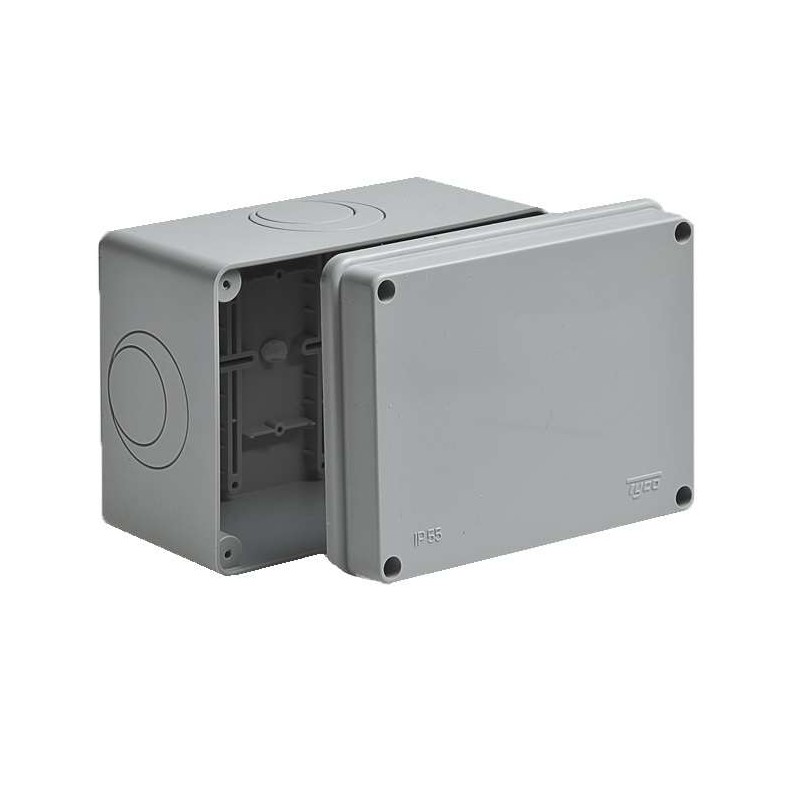 Коробка ОП Тусо распаячная 150х110х90мм без гермовводов подъездная IP55 Ruvinil 67058 Коробка ОП Тусо распаячная 150х110х90мм без гермовводов подъездная IP55 Ruvinil 67058