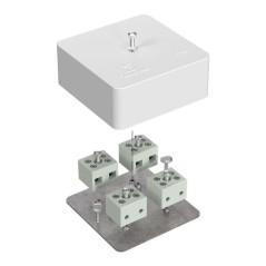 Коробка огнестойкая для кабель-канала 40-0450-FR6.0-8 Е15-Е60 RAL9003 75х75х30 Промрукав 40-0450-FR6.0-8-Е60