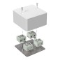 Коробка огнестойкая для кабель-канала 40-0460-FR10.0-8 Е15-Е120 85х85х45 Промрукав 40-0460-FR10.0-8