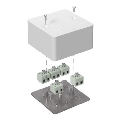 Коробка огнестойкая для кабель-канала 40-0460-FR2.5-10 Е15-Е120 85х85х45 Промрукав 40-0460-FR2.5-10