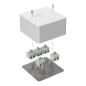 Коробка огнестойкая для кабель-канала 40-0460-FR2.5-10 Е15-Е120 85х85х45 Промрукав 40-0460-FR2.5-10