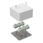 Коробка огнестойкая для кабель-канала 40-0460-FR2.5-12 Е15-Е120 85х85х45 Промрукав 40-0460-FR2.5-12