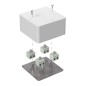 Коробка огнестойкая для кабель-канала 40-0460-FR2.5-8 Е15-Е120 85х85х45 Промрукав 40-0460-FR2.5-8