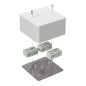 Коробка огнестойкая разветвительная для кабель-канала 40-0460-FR6.0-4-6-Р Е15-Е60 85х85х45 Промрукав 40-0460-FR6.0-4-6-Р