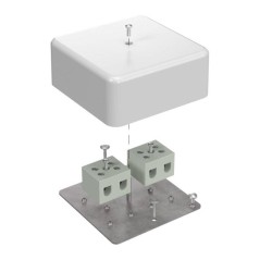 Коробка огнестойкая для кабель-канала 40-0470-FR16.0-4 Е15-Е120 103х103х45 Промрукав 40-0470-FR16.0-4