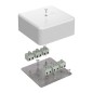 Коробка огнестойкая для кабель-канала 40-0470-FR2.5-12 Е15-Е120 103х103х45 Промрукав 40-0470-FR2.5-12