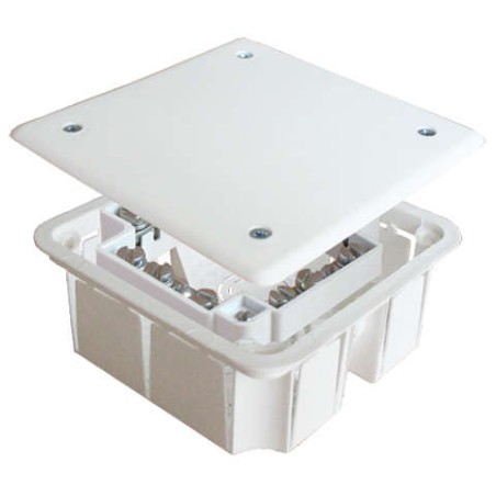 Коробка распределительная СП 92х92х40мм с клемм. 8 выходов 16А 24 контакта крышка на винтах Epplast 160194
