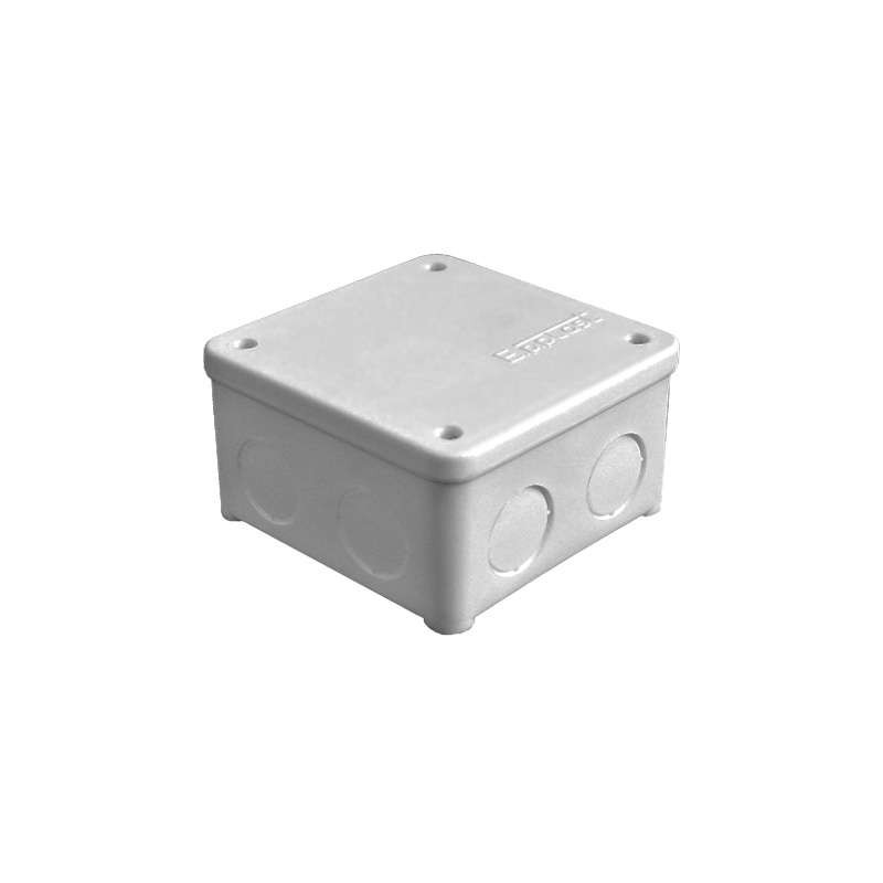 Коробка распределительная ОП 85х85х45мм IP54 7 выходов без гермовводов крышка на винтах сер. Epplast 135132