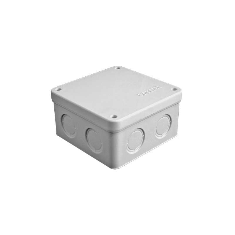 Коробка распределительная ОП 105х105х56мм IP54 7 выходов без гермовводов крышка на винтах сер. Epplast 115062